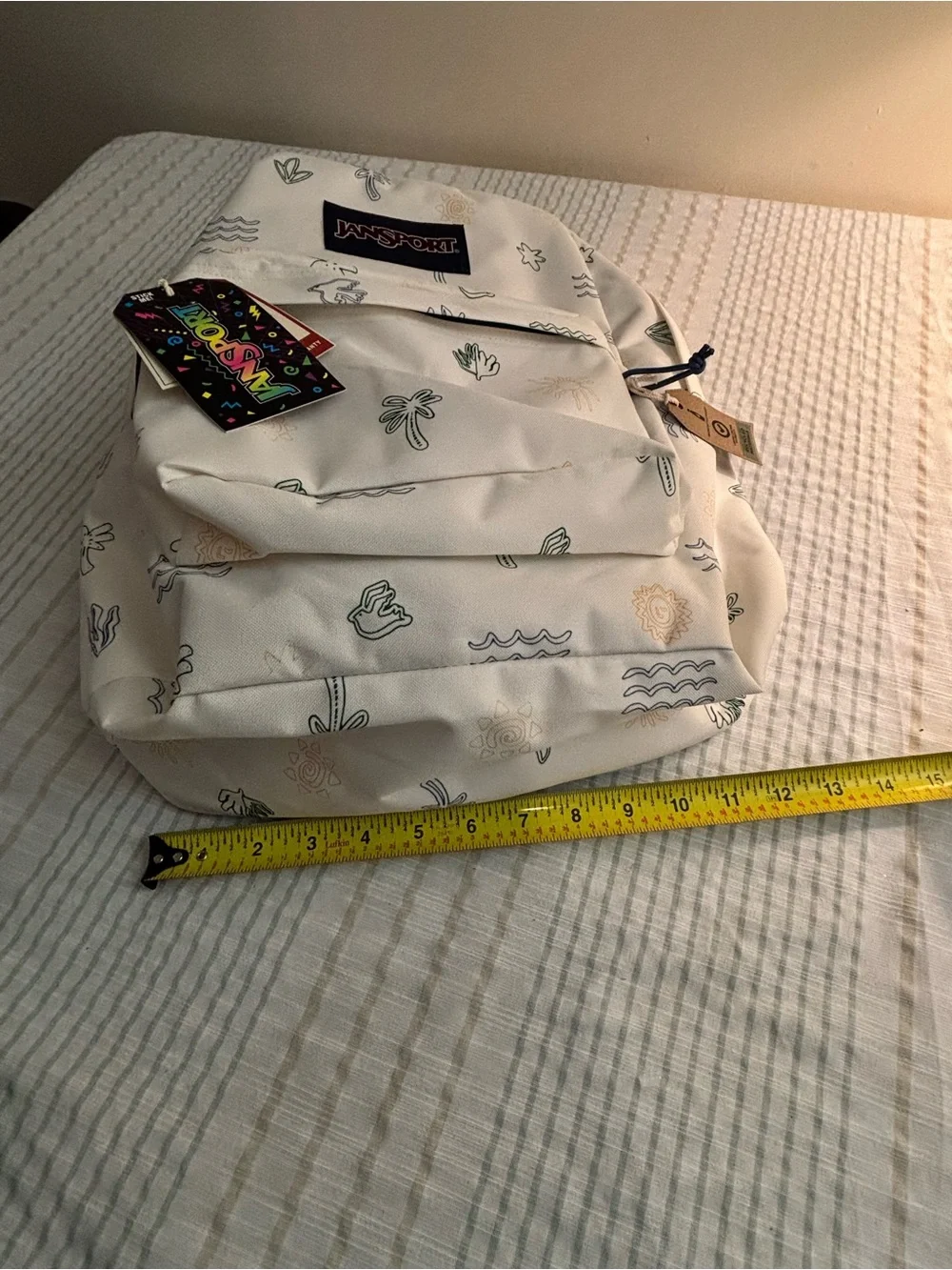 Jansport white backpack